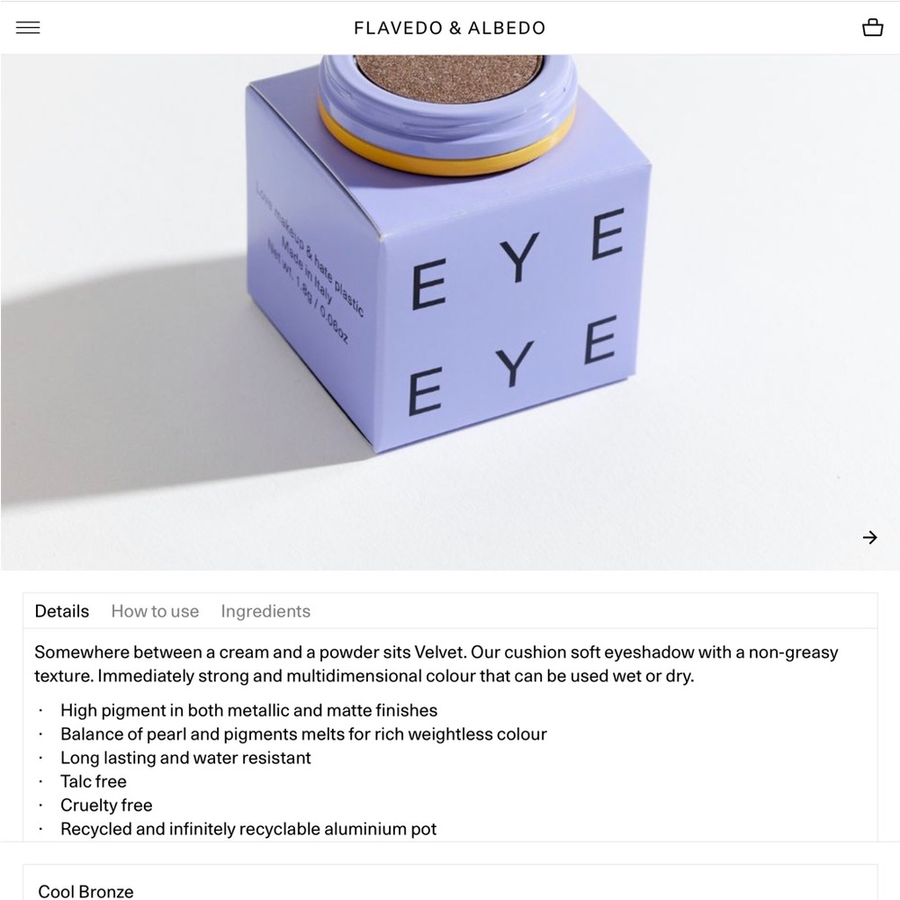 Crème silver/bronze eyeshadow bundle (Auric and Flavedo&Albedo) - Picture 7 of 7